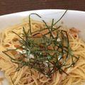 karaike's cooksnap of when they made ツナ＆なめたけ＆大根おろしの和風パスタ♪.