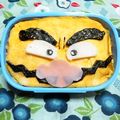シャンプーハット's cooksnap of when they made ☆キャラ弁☆ワリオ弁当☆.