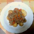 あらﾏｰﾏ's cooksnap of when they made 新じゃがのそぼろあんかけ☆デパ地下惣菜風.