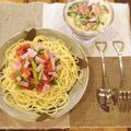 shun0222's cooksnap of when they made 暑い日に♪トマトとアスパラの冷製パスタ☆.
