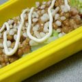 みのさとう's cooksnap of when they made マヨ納豆キャベツ丼.