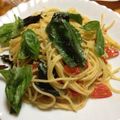 sakisaki69's cooksnap of when they made ミニトマトとバジルのペペロンチーノ.