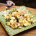 ちべターリー's cooksnap of when they made ハムとズッキーニのスクランブルエッグ♪.