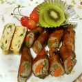 Ｐケイポム17's cooksnap of when they made 照り焼き味♪3色野菜ロール.