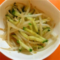 ユズモ's cooksnap of when they made 簡単！もやしときゅうりとニラのナムル.