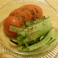 にきけん's cooksnap of when they made ＊簡単＊トマトと胡瓜の中華サラダ＊.