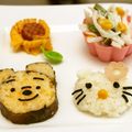 Oishiキッチン♡'s cooksnap of when they made キティ稲荷弁当（キャラ弁）.