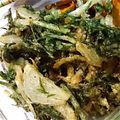 ﾏﾕｺｺ's cooksnap of when they made 人参葉と玉葱のかき揚げ.