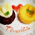 miru＊'s cooksnap of when they made ♡ホワイトフォンダンショコラ♡.