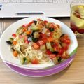 みゅげ's cooksnap of when they made 冷たいパスタ野菜のせ.
