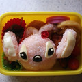 ｋエンジェルスマイル's cooksnap of when they made ｷｬﾗ弁　　ｽﾃｨｯﾁのぉ弁当.