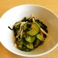やま＊みず's cooksnap of when they made カニカマきゅうりワカメの蜂蜜レモン和え♥.