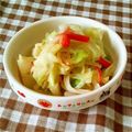 てっちとみぃこ's cooksnap of when they made うどんスープの素できゃべつ煮炒め.