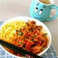 食堂はやと's cooksnap of when they made キムチビビンバ.
