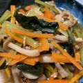 ゆみらんたん's cooksnap of when they made 小松菜と人参の煮びたし.