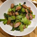 ママメイン！時々子供's cooksnap of when they made お弁当に★青梗菜と厚切りベーコンの中華風.