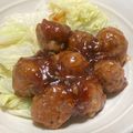 クックM6DK2O☆'s cooksnap of when they made 肉団子と白菜のトロトロ黒酢あんかけ♡.