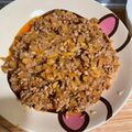 まいち's cooksnap of when they made 5分でハンバーグ丼！合挽き肉と玉ねぎ炒め.
