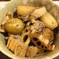 おじ☆さん's cooksnap of when they made 鶏肉とじゃがいもと 根菜と厚揚げの煮物.