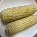 明日も晴れ's cooksnap of when they made お水1cmで！甘いとうもろこしの茹で方.