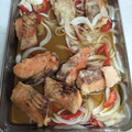 あんぱんたぬき's cooksnap of when they made さっぱりおいしい、サケの南蛮漬け♪.