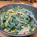 くまこLOVE's cooksnap of when they made ほうれん草と彩り野菜のツナマヨサラダ.