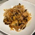 aroma's cooksnap of when they made 今夜の夕食！豚もやしキムチ♪包丁不要.