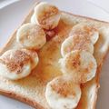 うさぎのおかし's cooksnap of when they made 旨い(*´`*)バナナシナモントースト♡.