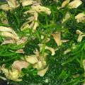 賄いのおばちゃん's cooksnap of when they made 簡単美味！舞茸とほうれん草の旨ソテー♪.