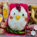 ひとみn♪'s cooksnap of when they made 簡単かわいいキャラ弁☆ニワトリおにぎり.
