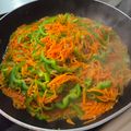 ｸﾏﾘｴ's cooksnap of when they made 栄養常備菜☆豆苗と人参のツナ炒め.