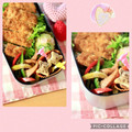 runa10's cooksnap of when they made ソーセージとパプリカピーマンのソース炒め.