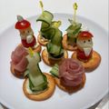 みどぐりーん's cooksnap of when they made クリスマスに☆彡３種のクリチカナッペ.