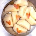 悠LOVE航's cooksnap of when they made りんごの皮で♡ちょこっとハート.
