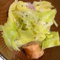 キュキュットさん's cooksnap of when they made 簡単！シャウエッセンとキャベツの白だし煮.