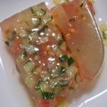 ヨシヨッシー's cooksnap of when they made トマトときゅうりの　簡単☆前菜ゼリー.