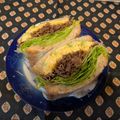 龍青空ママ's cooksnap of when they made ビーフ＆玉子焼き、レタスサンド.