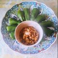 口福さん♪'s cooksnap of when they made 生ピーマンカレー風味肉味噌添え.
