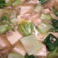 よんさ's cooksnap of when they made チンゲン菜と豆腐の中華そぼろあんかけ.