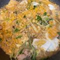 nyauko's cooksnap of when they made 水菜と厚揚げと豚肉の天とじ.
