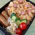 ビートルズ食堂's cooksnap of when they made 5分で簡単朝食！ソーセージ炒飯.