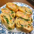 木漏れ日の台所's cooksnap of when they made 大大大好きチーズとカニカマ紫蘇の卵焼き.