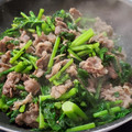 ｸﾏﾘｴ's cooksnap of when they made ♪簡単♪なばなと牛肉のオイスター炒め.