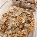 noezou's cooksnap of when they made 鯖缶とごぼうのピリ辛炒め.