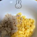 クックX7CT73☆'s cooksnap of when they made 離乳、幼児食✿1歳のランチ✿そぼろ2色丼.