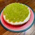 ももいろふらみんご's cooksnap of when they made シャインマスカットのレアチーズタルト.