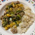 クックRU4PFU☆'s cooksnap of when they made レタスの大量消費に！豚肉レタス卵炒め.