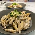 四谷わかば's cooksnap of when they made きのこクリームペンネ★海苔チーズソース.