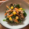 あーちゃんmama♪'s cooksnap of when they made ほうれん草とツナのバリ旨♡ナムル.
