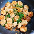haru___'s cooksnap of when they made ふわふわ鶏つくねの甘酢てり焼き.